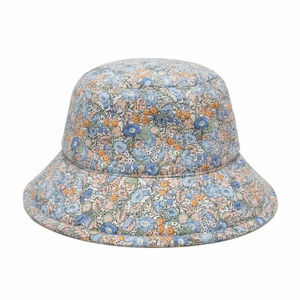 Elegante Sombrero de Pescador Unisex con Bloques de Color Azul, Bordado a Mano, Lazo y Piel Sintética, Sombrero de Sol de Algodón Vintage Personalizado, Sombreros Casuales de Verano 2026 - Product Image 1