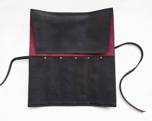 Bolsa de Cuero para Cuchillos, Resistente a Olores, de Alta Resistencia, Estilo Casual, Organizador de Cuchillos de Cocina, Estuche para Utensilios de Cocina - Product Image 4