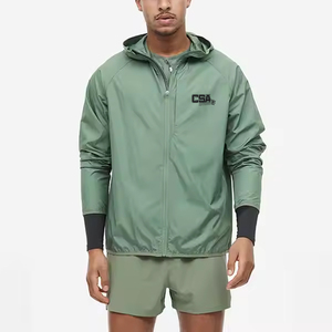 New Design Outdoor Windbreaker <b>Short</b> Set For Men Lightweight Breathable Running Training Fitness Sportswear Set - Product Image 1