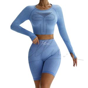 Conjunto de yoga para mujer, novedad, alta calidad, transpirable, algodón sostenible, elegante, el mejor diseño, ligero. - Product Image 1