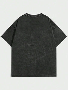 Men's T-Shirts with Contrast Trim Premium Cotton 180 GSM Oversized Custom T Shirt Wholesale Graphic <b>TShirts</b> for Men - Product Image 2