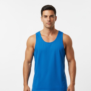 Men's Gym Tank <b>Tops</b> Breathable Eco-Friendly Anti-UV O-Neck Polyester/Cotton <b>Mesh</b> Quick Dry Solid Sporty Workout Fitness Singlet - Product Image 6