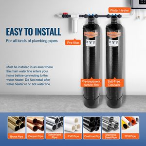 Filtro Acqua Anticalcare Senza Sale in Resina per Tutta la Casa, 1.100.000 Galloni, per Acqua di Città e Applicazioni RV, per Tutte le Impianti Idraulici - Product Image 5