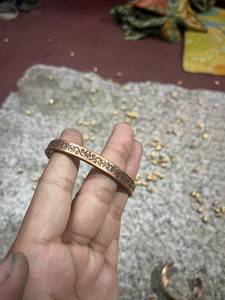 Bracelet artisanal en alliage de cuivre couleur marron pour adultes, léger, écologique, de bonne qualité, Radhe Enterprises - Product Image 4