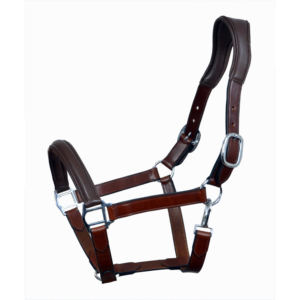 Harnais de cheval classique en cuir marron, type selle anglaise, avec nezier rembourré doux, couronne réglable, ferrures argentées, durable et de qualité supérieure - Product Image 3