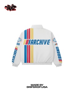 Custom Grand Prix Racing Tracksuit | <b>Black</b> Multi-Color Striped <b>Windbreaker</b> & Shorts | OEM Archive Style Sportswear Manufacturer - Product Image 5
