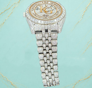 Diamond Inlay <b>Mechanical</b> <b>Watch</b> Stainless Steel Bracelet <b>Watch</b> Square Link Wristwatch for Gift and Fashion - Product Image 3