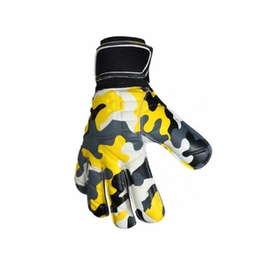 Custom Football Goalkeeper Gloves PU <b>Full</b> Finger Non <b>Slip</b> Breathable Adjustable Wrist Strap Hook Loop Closure Camouflage Print - Product Image 4