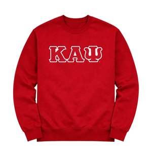 Felpa Girocollo Rossa Kappa Alpha Psi con 3 Lettere, Abbigliamento per Fraternità Greca, Design Classico, Comfort Premium e Vestibilità Elegante - Product Image 4