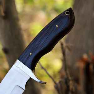Cuchillo de Caza de Acero con Alto Contenido de Carbono, Hecho a Mano, de Grado Industrial, de Alta Calidad, con Mango de Madera y Funda de Cuero, OEM - Product Image 3