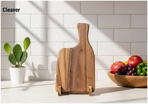 Planche à découper en bois irrégulière avec poignée pour la cuisine, en bois naturel, mini-bloc de découpe pour viande, légumes, pain - Product Image 5