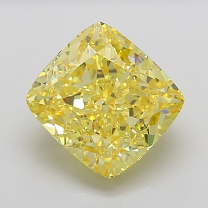 Diamante Amarillo Corte Cojín de 12.00-12.10 Ct, Fantasía Intensa, Claridad VS1, Gema Suelta para Joyería Fina, Suministro al por Mayor - Product Image 1