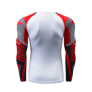 Comfortable Custom Size Hot Selling <b>Men's</b> Rash Guard Full Sleeve <b>Compression</b> Breathable Anti-Bacterial UPF50+ High Quality - Product Image 3