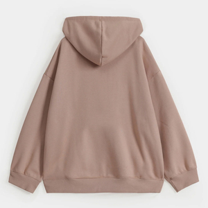 Sweat à capuche oversize pour homme en coton 100% de qualité supérieure, tissé, avec logo personnalisé imprimé sur le devant, 280 grammes - Product Image 6