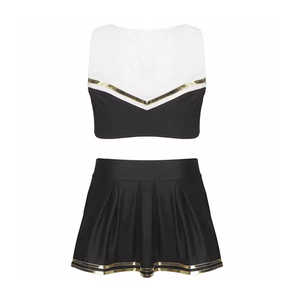 Ensembles d'uniformes de cheerleading imprimés, respirants et confortables, personnalisables en gros pour les équipes de cheerleading féminines 2026 - Product Image 2