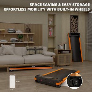 Tapis Roulant Portatile Compatto con Inclinazione del 6% per Casa e Ufficio, Design Verticale - Product Image 3