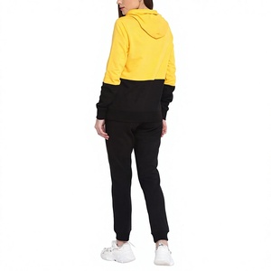 Survêtement élégant pour femme de haute qualité, 100% coton molletonné et léger, automne et hiver, impression de logo personnalisée et décontracté. - Product Image 4