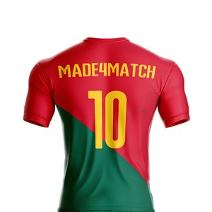 Maillot et short de football OEM personnalisés avec logo, nom, numéro et sponsor de l'équipe, en polyester respirant à séchage rapide - Product Image 2