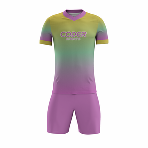 Uniforme de Fútbol de Diseño Personalizado, Cuello Redondo, Manga Corta, con Nombre y Número Impresos, Servicio OEM, 100% Poliéster, Secado Rápido, Transpirable - Product Image 6