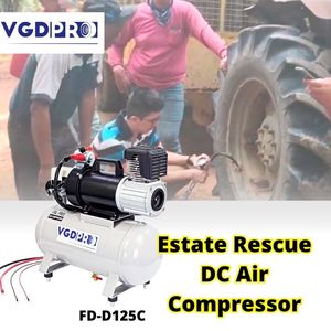 Compresseur industriel portable 24V, sans huile, résistant aux intempéries, avec réservoir de 25 litres - Product Image 5