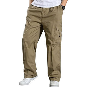 Pantalones Cargo de Algodón para Adultos, Hechos en Pakistán, Totalmente Personalizados, Diseño Único, Cintura Elástica Completa, Cierre de Botones, Precio al por Mayor - Product Image 1