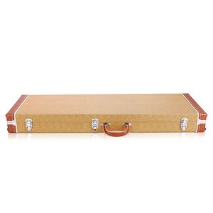Custodia rigida quadrata di alta qualità per chitarra elettrica, violino, basso, batteria, pianoforte, tastiera, colore giallo, con schiuma interna. - Product Image 3