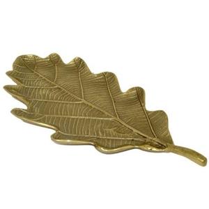 Top Selling Leave Designer Aluminum Tray, Gold Finishing Metal <b>Chocolate</b> Serving Platter for Festive Gifting & Home Decor - Product Image 2