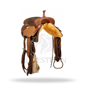 Ranch Western Saddle Horse Riding Saddle Equestrian <b>Equipment</b> - Product Image 3