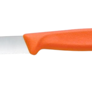 Couteaux de cuisine à manche orange, lames en acier inoxydable, couteaux utilitaires professionnels pour la viande, les fruits, les légumes, la découpe des aliments - Product Image 5