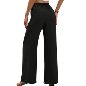 Pantalones Casuales de Pierna Ancha para Mujer, Elegantes, Transpirables, de Tela Suave, de Cintura Alta, para el Trabajo, Viajes, Compras y Uso Diario - Product Image 3