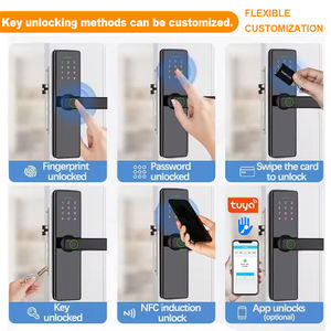 Cerradura Electrónica Inteligente con Reconocimiento <span class=keywords><strong>de</strong></span> Huellas Dactilares, Anti-robo, Carga <span class=keywords><strong>de</strong></span> Emergencia USB, para Puertas <span class=keywords><strong>de</strong></span> Madera <span class=keywords><strong>de</strong></span> Hotel, Más Vendida - Product Image 2
