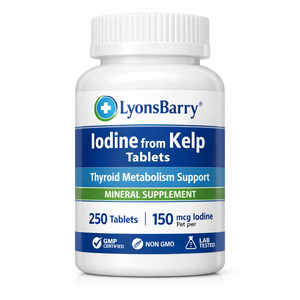 Tabletas de Yodo de Algas Marinas, Antioxidante para Adultos, Apoyo al Metabolismo de la Tiroides, Suplemento Dietético, Fabricante de Marca Privada OEM - Product Image 3