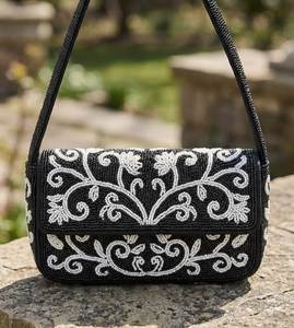 Bolso de Hombro Bordado a Mano con Cuentas, Bolso de Noche de Moda para Mujer, Cartera de Diseño para Fiesta, Boda, o Novia - Product Image 4