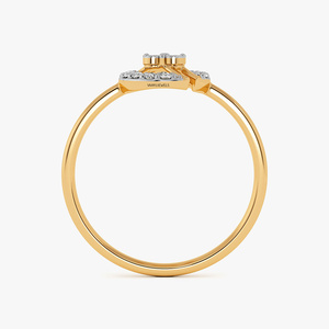 Anillo de Compromiso de Diamantes Cultivados en Laboratorio en Oro Amarillo para Mujer, Corte Brillante, Estilo Romántico, Oro de 10K, 14K, 18K, Plata 935, 925 - Product Image 4