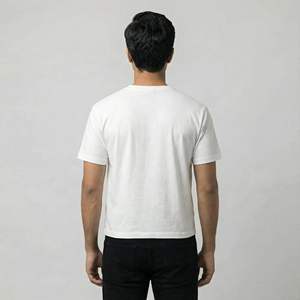 Camisetas Extra Grandes de Corte Holgado para Hombre, 100% Algodón, Ecológicas, Transpirables, de Manga Corta, con Logotipo Personalizado, 220g, Todas las Tallas Disponibles - Product Image 3