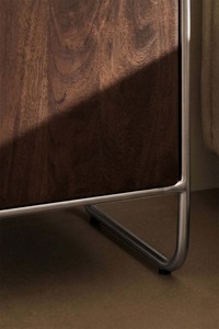 Buffet moderne minimaliste en bois avec structure métallique pour salon, meuble de rangement pour la maison - Product Image 3