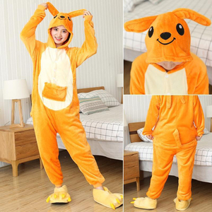 Pijama de Forro Polar con Capucha para Mujer, Diseño de Elefante, Manga Larga, Suave, de Invierno, de una Pieza, con Diseño de Animal Bonito - Product Image 5