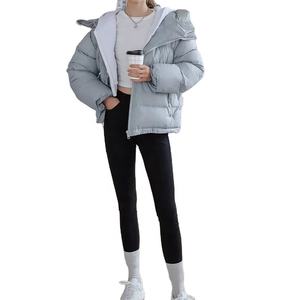 OEM vente en gros, nouvelle veste en duvet, mode décontractée, blanche, hiver, manches bouffantes, 2022 - Product Image 6