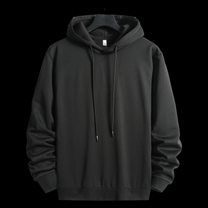 Sweat-shirt à capuche uni pour homme, coupe classique, 100% coton, vêtements décontractés d'hiver, impression numérique - Product Image 2