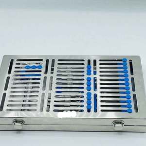 Cassette de Stérilisation Dentaire Manuelle Taille Standard pour 10 Instruments, Plateau Chirurgical en Acier Inoxydable de Qualité Médicale - Product Image 2