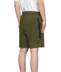 Shorts de sport pour hommes en molleton de coton de haute qualité 2026, anti-plis, grandes tailles, avec cordon de serrage et deux poches avant - Product Image 3