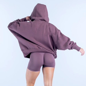 Sudadera con capucha para mujer de alta calidad, diseño personalizado con logotipo, venta al por mayor, con bolsillo frontal con cordón ajustable, suave y cómoda para el invierno. - Product Image 6