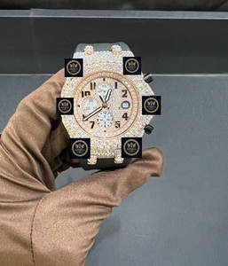 Reloj de Lujo con Movimiento Mecánico VVS Moissanite, Esfera de 42 mm, Resistente al Agua hasta 10 Bares, Acero Inoxidable, GPS, Fecha Automática, Estilo Antiguo - Product Image 1