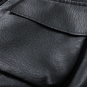 Chaquetas de Cuero de Alta Calidad al por Mayor para Hombre, Fabricación de Chaquetas con Cierre para Hombre, Chaquetas de Cuero Sintético con Color Personalizado - Product Image 6