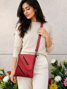 Hot Selling Genuine Leather Handbag Western Style Multi Uses Stylish Bags Unisex Luxury Sling Bags - Product Image 1