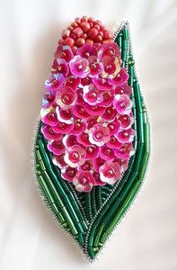 Broche Bordado a Mano con Cuentas, Diseño Exclusivo, Regalo para Ella, Broche Bordado con Cuentas Colorido para Abrigos, Bolsos y Sombreros, Bordado Premium - Product Image 3