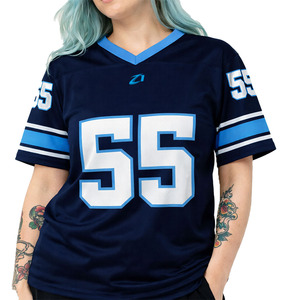 Camiseta de Fútbol Americano Sublimada Personalizada, Camiseta de Fútbol con Estampado Personalizado, Camiseta de Equipo de Fútbol Retro 100% Poliéster Unisex OEM - Product Image 6