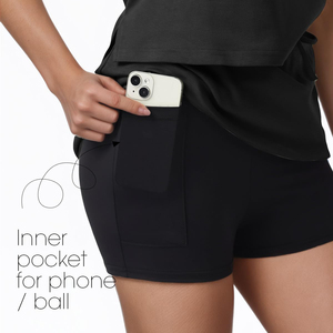Conjunto Deportivo Ligero para Mujer, Camiseta sin Mangas y Pantalones Cortos para Pickleball, Conjunto Deportivo de Verano para Mujer, Camiseta sin Mangas y Pantalones Cortos - Product Image 4
