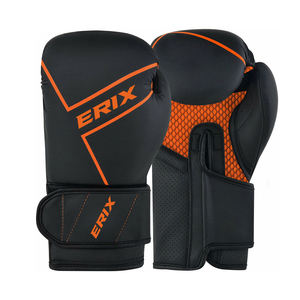 Gants de boxe professionnels personnalisés avec logo OEM, en cuir de vachette, protection UV, fermeture auto-agrippante, prix de gros - Product Image 1