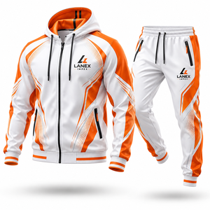 Professional Custom Sublimation <b>Tracksuit</b> Set Full Dye Print Team Sportswear with Personalized Logo Training Jacket and Pants - Product Image 1
